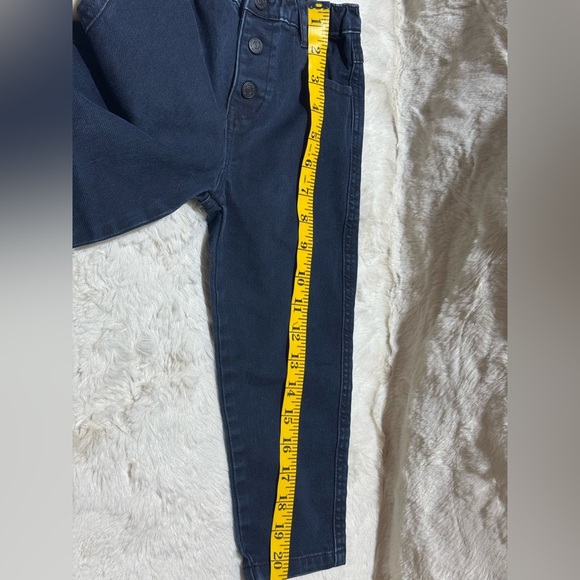 Easy Peasy toddler jeans blue unisex 3T stretch waist 3 buttons & 5 pockets - Picture 6 of 8